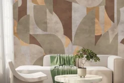 Fototapeta: Kształty geometryczne w nowoczesnym stylu z teksturą betonu