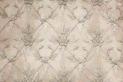 Fototapeta: Kwiatowa sztukateria na betonowym tle