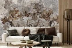 Fototapeta: Kwiaty i motyle wzór w stylu vintage