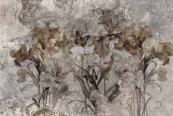 Fototapeta: Kwiaty i motyle wzór w stylu vintage