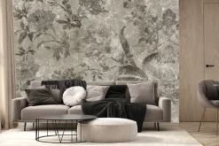 Fototapeta: Kwiaty piwonii w stylu retro