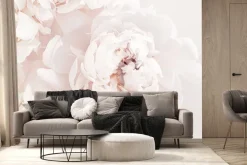 Fototapeta: Kwiaty piwonii w pastelowym kolorze