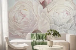 Fototapeta: Kwiaty piwonii w delikatnych kolorach różu
