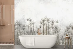 Fototapeta: Kwiaty polne rośliny w stylu industrialnym loft