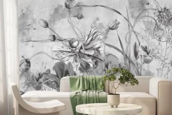 Fototapeta: Kwiaty polne w monochromatycznych barwach