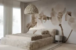 Fototapeta: Kwiaty storczyka w kolorach sepii