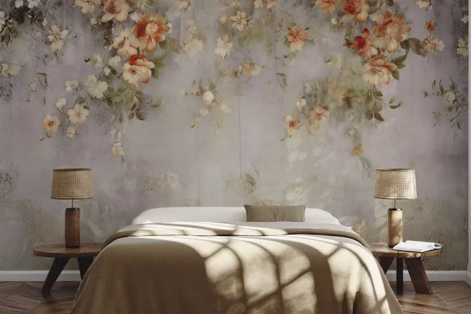 Fototapeta: Kwiaty w stylu skandynawskim