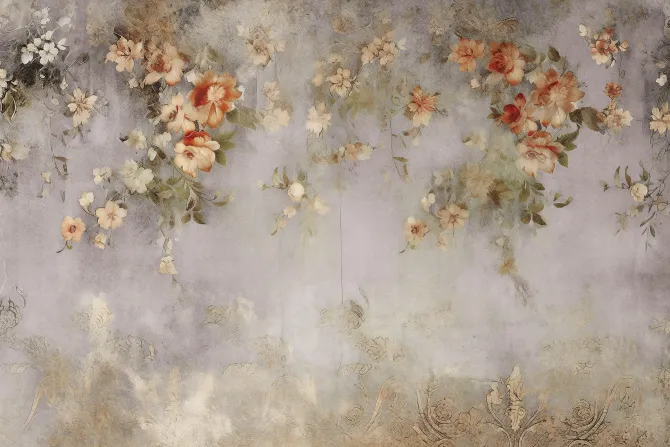 Fototapeta: Kwiaty w stylu skandynawskim