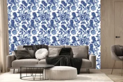 Fototapeta: Kwiaty wśród roślinności z ananasami