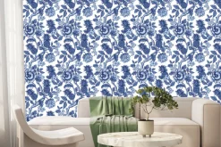 Fototapeta: Kwiaty wśród roślinności z ananasami