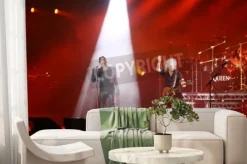 Fototapeta: Kyiv, ukraine - june 30, 2012: queen with adam lambert perform