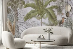 Fototapeta: Last tropikalny dżungla z egzotycznym ptakiem