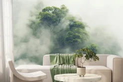 Fototapeta: Lasy tropikalny w gęstej mgle