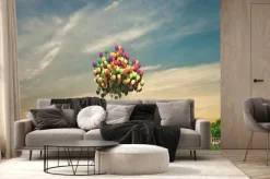 Fototapeta: Latający dom drewniany