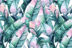 Fototapeta: Liście bananowca w stylu akwareli