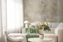 Fototapeta: Liście miłorzębu ze złotym zdobieniem