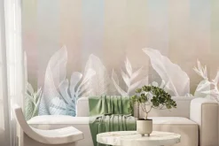 Fototapeta: Liście palm i monstery