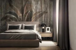 Fototapeta: Liście palm w abstrakcyjne ciemnej dżungli