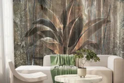 Fototapeta: Liście palm w abstrakcyjne ciemnej dżungli