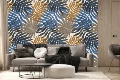 Fototapeta: Liście palm w jesiennych kolorach