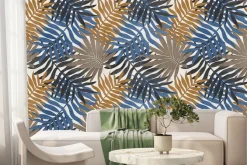 Fototapeta: Liście palm w jesiennych kolorach