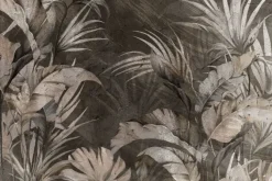 Fototapeta: Liście tropikalne na tle betonu w stylu industrialnym