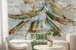 Fototapeta: Liście wzór w stylu industrialnym