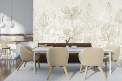 Fototapeta: Lilie wodne betonu