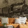 Fototapeta: Lokomotywa parowa w stylu vintage