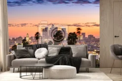 Fototapeta: Los angeles krajobraz o zachodzie słońca