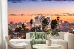 Fototapeta: Los angeles krajobraz o zachodzie słońca