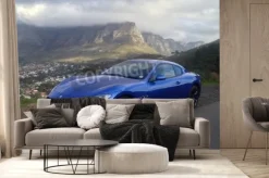 Fototapeta: Luksusowy sportowy samochód maserati na górskiej drodze