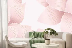 Fototapeta: Luxurious background design with golden lotus. lotus flowers