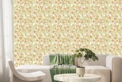 Fototapeta: Małe czerwone kwiaty wśród liści