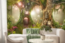 Fototapeta: Magiczny las wróżek z elfami