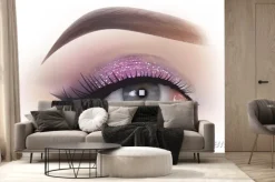 Fototapeta: Makijaż oczu mody kobieta - szczegółowe ilustracji realistyczne,