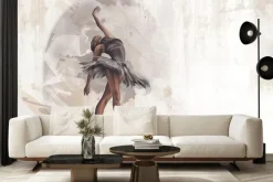 Fototapeta: Malowana kobieta tańcząca balet