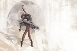 Fototapeta: Malowana kobieta tańcząca balet