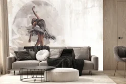 Fototapeta: Malowana kobieta tańcząca balet