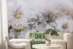 Fototapeta: Malowane akwarelowe dzikie kwiaty