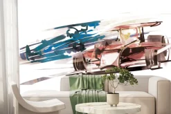 Fototapeta: Malowane sportowe samochody formuła 1