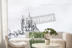 Fototapeta: Malowanie paryż, francja, malowane ołówkiem