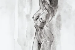 Fototapeta: Malowany rysunek z kobiecymi kształtami