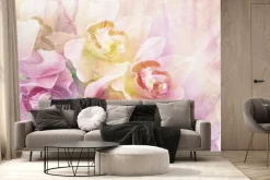 Fototapeta: Malowany storczyk w różowych odcieniach