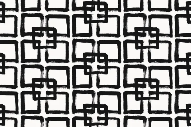 Fototapeta: Malowany wzór w kształcie kwadratu