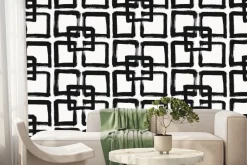 Fototapeta: Malowany wzór w kształcie kwadratu