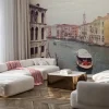 Fototapeta: Malownicza panorama canal grande w sercu wenecji