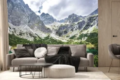 Fototapeta: Malowniczy krajobraz z jeziorem górskim