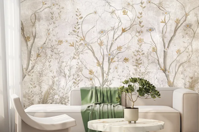 Fototapeta: Malowniczy krajobraz roślin i kwiatów