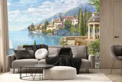 Fototapeta: Malowniczy krajobraz w widokiem na góry